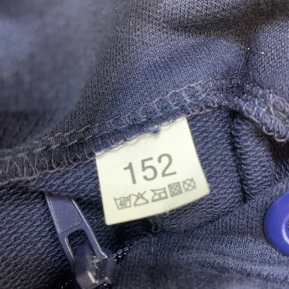 FORTNITE Battle Royale Graphic Print Zip Front Hooded Sweater Navy Blue Boys 12Y - Picture 7 of 8